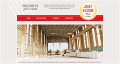 Desktop Screenshot of justflour.co.za